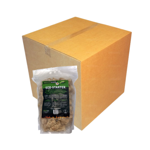 Boîte allume-feu Eco laine de bois – 12 kg