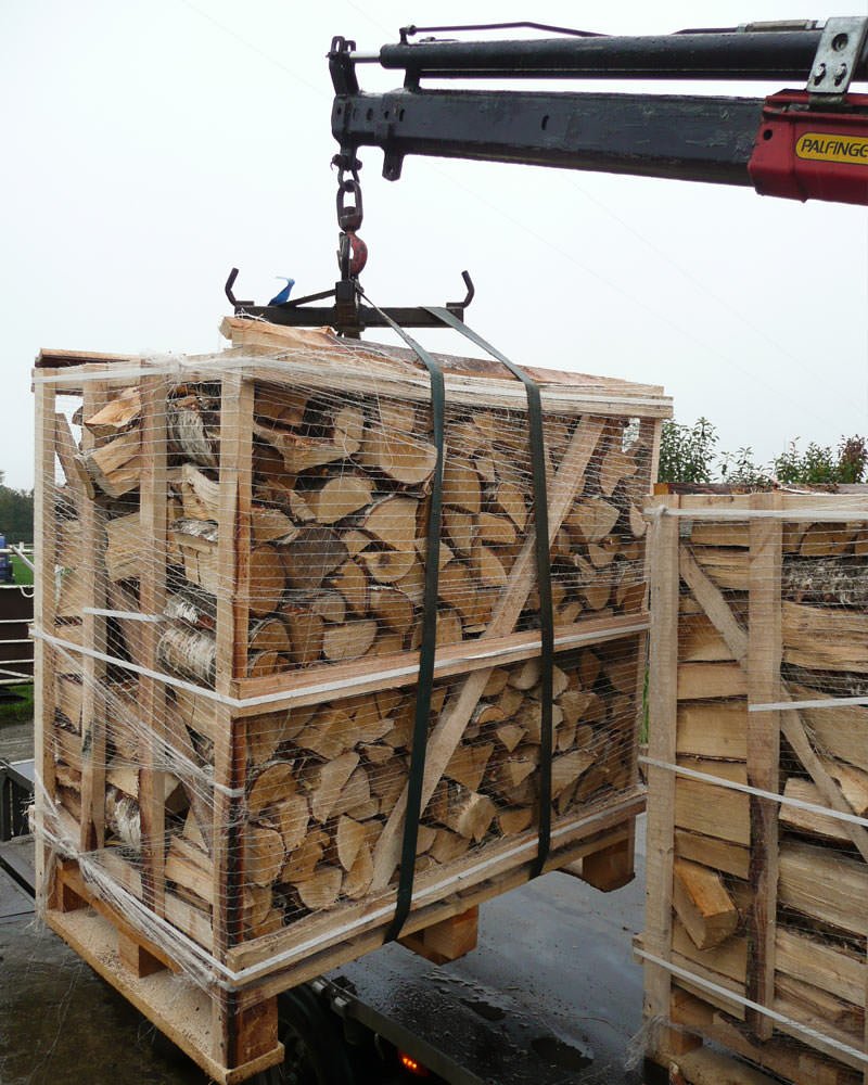 Demi-palette – 25 cm – mélange de bois durs – 1 m³ – 1,5 stères