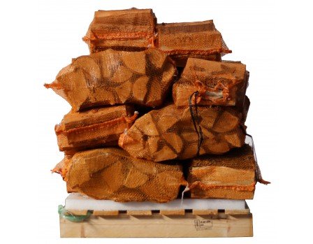 15 sacs de bois de bouleau 100 % sec de 8 kg – 25 cm