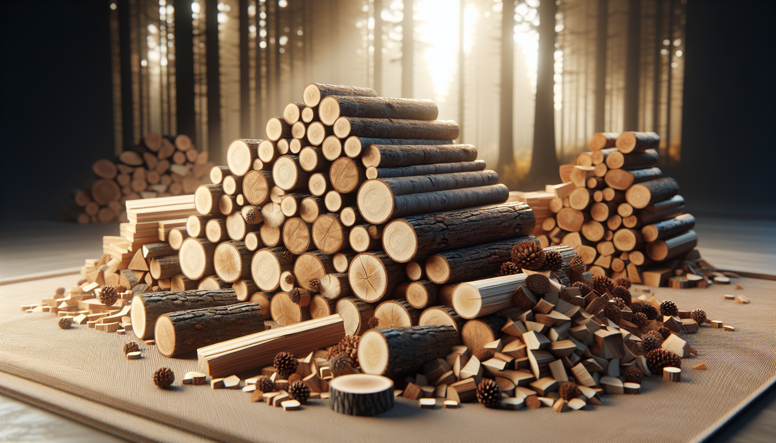 Guide complet du bois de chauffage : bûches 40 cm, 3,32 m³