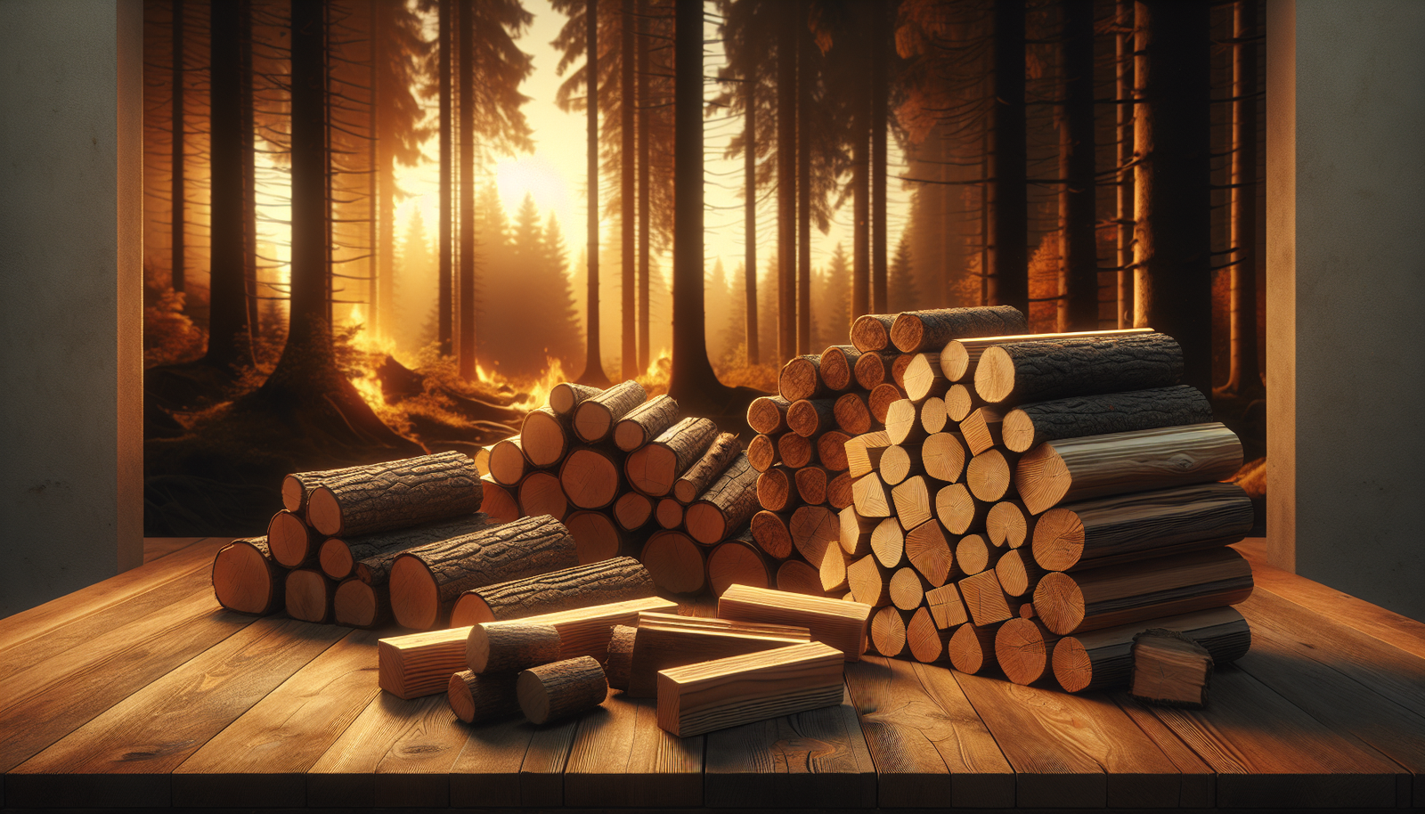 Guide complet du bois densifié : bûches de nuit en palette de 960 kg